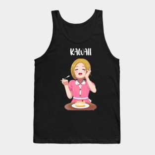 kawaii cake anime girl Tank Top